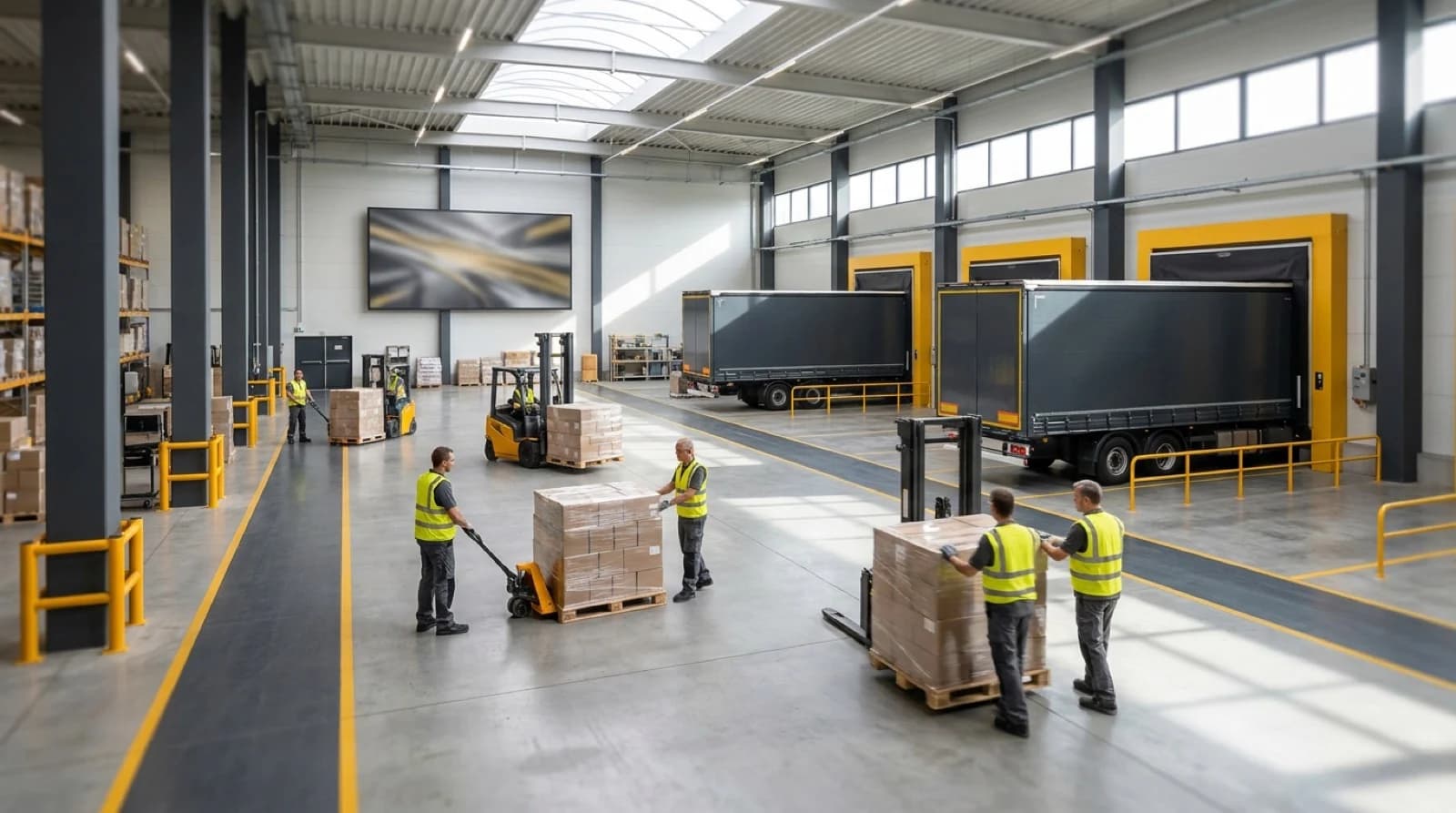 3PL third party logistics provider definition with shipping and warehouse icons