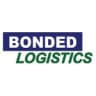 Bonded Logistics company logo with white text on blue and green background