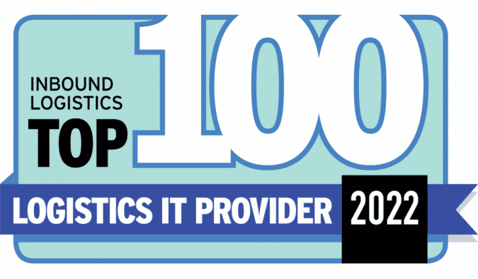 Inbound Logistics Top 100 Logistics IT Provider 2022 award badge logo