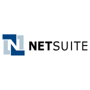 NetSuite business management software logo with blue and gray geometric icon