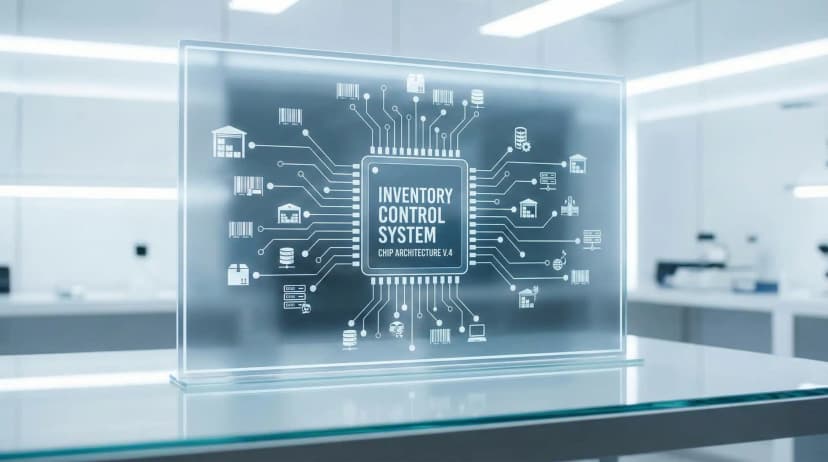 inventory control computer chip graphic