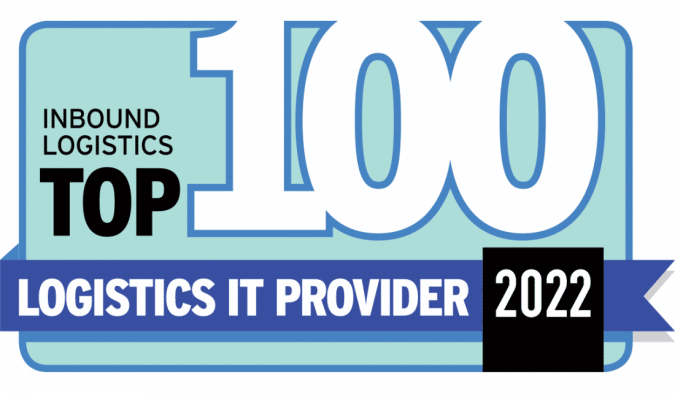 Inbound Logistics Top 100 Logistics IT Provider 2022 award badge logo