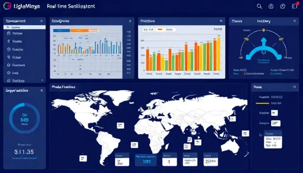 global map of supply chain data