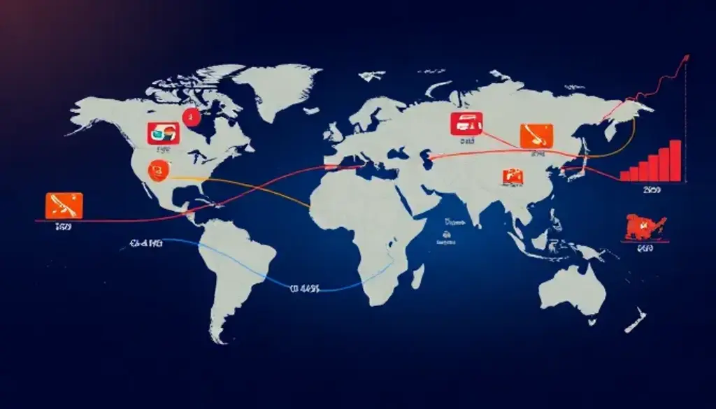 global supply chain map