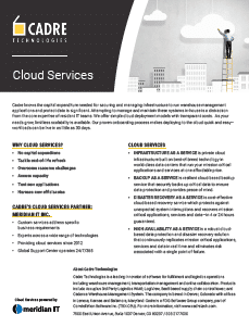 Cadre Cloud WMS Services 1 - Cadre Cloud WMS