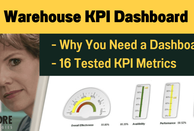 KPI Dashboard image and woman's face