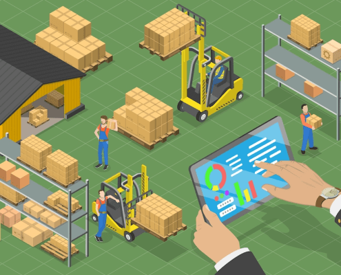 warehouse logistics diagram