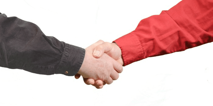 shaking hands
