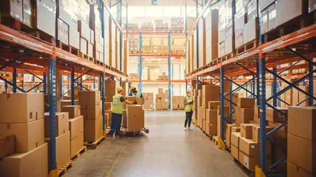 warehouse workers picking inventory