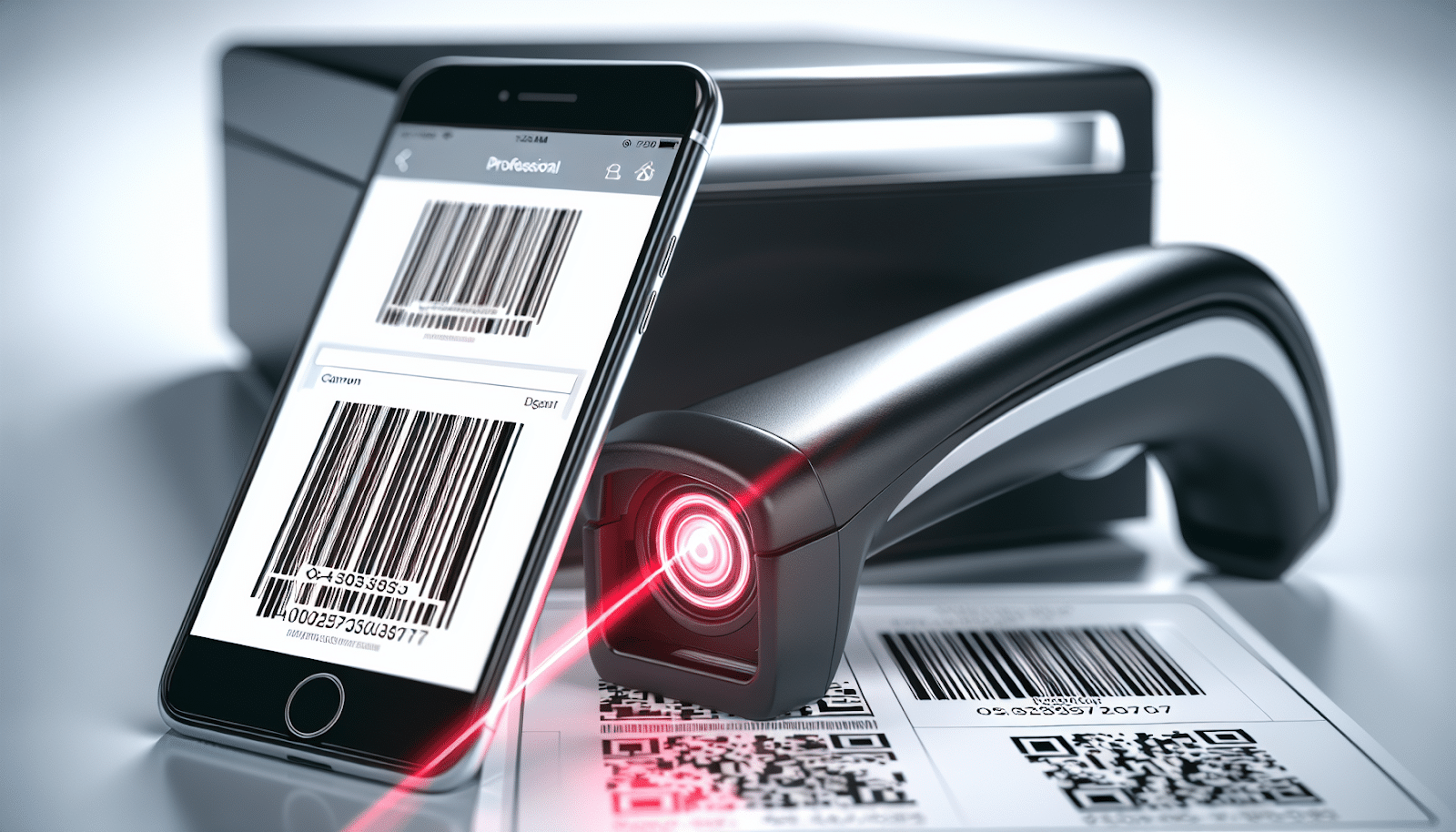 Barcode scanner and mobile device for inventory management