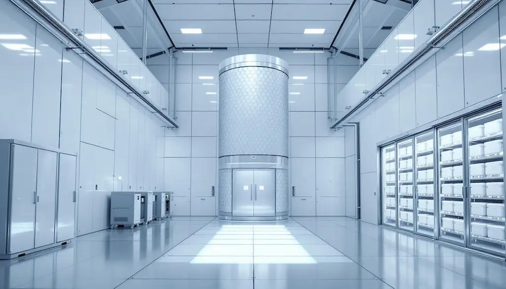 modern and clean interior of cold storage facility