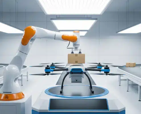 Future retail fulfillment technologies: robotic arm and delivery drone for automated order processing