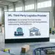 3PL third party logistics provider definition with shipping and warehouse icons