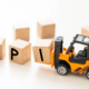 forklift moving blocks spelling out KPI