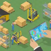 warehouse logistics diagram